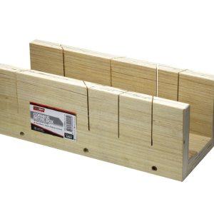 TradeMark plywood mitre box on white background