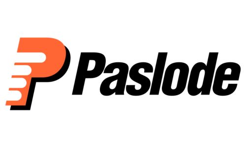 Paslode logo in colour on white background