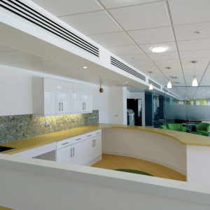 Armstrong Ceiling Solutions Dune Ceiling Tiles in Situ
