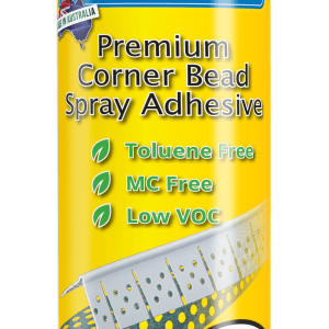 TradeMark aerosol can of premium corner bead spray adhesive on transparent background