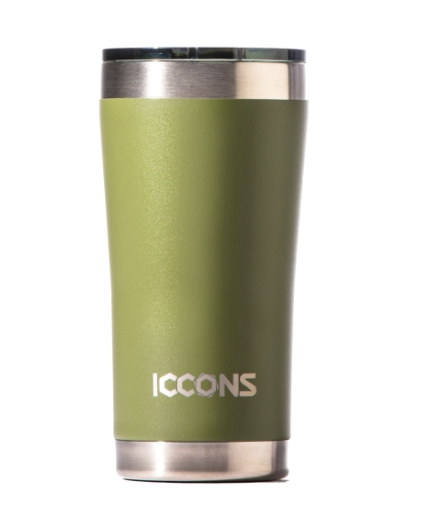 The Barista 600ml Tumbler ICCONS Bush Green colour